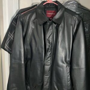 Covington Men's Dark Leather Jacket